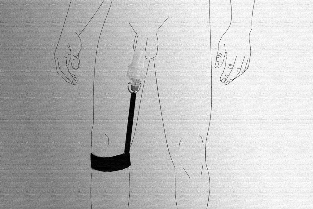 Stretcher for penis enlargement